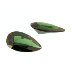 Zirkonia smaragd tropfen 10 x 6 mm