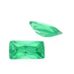 Zirk. smaragd bag. princess cut 12 x 8 mm