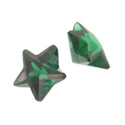 Zirkonia smaragd stern 10 x 10 mm