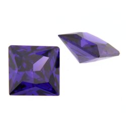Zirk. violett carre princess cut 4 x 4 mm