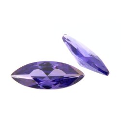 Zirkonia violett navette 6 x 3 mm