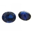 Saphir blau oval