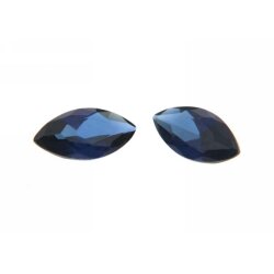 Saphir blau navette 5 x 2,5 mm