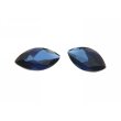 Saphir blau navette 6 x 3 mm
