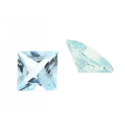 Blau Topas Sky carre step cut 2,5 x 2,5 mm