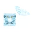 Blau Topas Sky carre invisible setting 6 x 6 mm