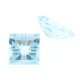 Blau Topas Sky carre invisible setting 6 x 6 mm