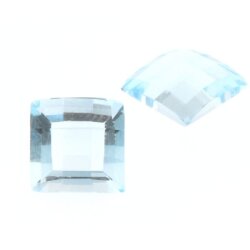 Blau Topas Sky carre checkerboard cut