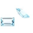 Blau Topas Sky bag. princess cut 6 x 3 mm
