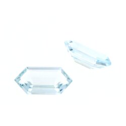 Blau Topas Sky sechseck 8 x 4 mm
