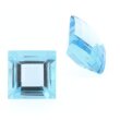 Blau Topas Swiss carre checkerboard cut 6 x 6 mm