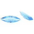 Blau Topas Swiss navette 5 x 2,5 mm