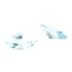 Blau Topas Swiss navette rain cut 8 x 4 mm