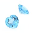 Blau Topas Swiss herz 10 x 10 mm