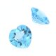 Blau Topas Swiss herz 10 x 10 mm