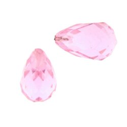 Zirkonia pink pampel agb. 8 x 5 mm