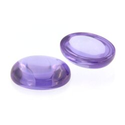 Zirkonia lavender oval cabochon