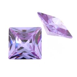 Zirk. lavender carre princess cut 10 x 10 mm