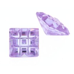 Zirk. lavender carre 9-grinded 10 x 10 mm