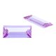 Zirk. lavender bag. step cut 6 x 3 mm