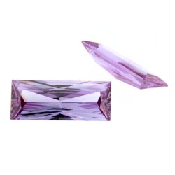 Zirk. lavender bag. princess cut 6 x 3 mm