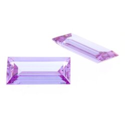 Zirk. lavender baguette cut corner 10 x 5 mm