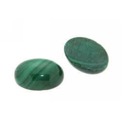 Cabochon oval 5 x 3 mm Malachit