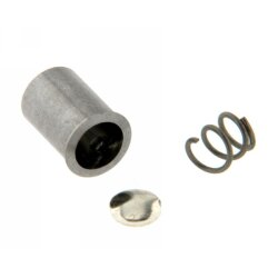 Federhülse mit Rand Silber