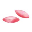 Perlmutt rosa navette cabochon 11 x 3 mm