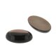 Perlmutt schwarz oval cabochon 7 x 5 mm