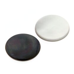 Perlmutt schwarz Platte Ø 4,5 mm