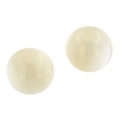 Perlmutt weiß kugel angebohrt Ø 12,0 mm