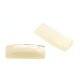 Perlmutt weiß baguette cabochon 14 x 5 mm