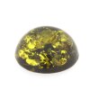 Bernstein grün cabochon foliert Ø 10,0 mm