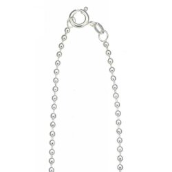 Collier Kugelkette Ø 2,0 mm 45 cm Silber