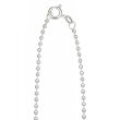 Collier Kugelkette Ø 2,0 mm 45 cm Silber