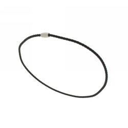 Lederkette schwarz Ø 8,0 mm 45 cm