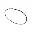 Lederkette schwarz Ø 8,0 mm 45 cm