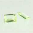 Synth. Chrysolith baguette step cut 6 x 4 mm