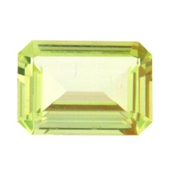 Synth. Chrysolith achteck princess cut 13 x 9 mm