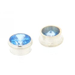 Zarge Zirk. blau Ø 6,0 mm pre-setting Silber