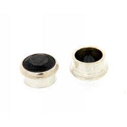 Zarge Zirk. schwarz Ø 6,0 mm pre-setting Silber
