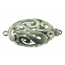 Schließe 21 x 13 mm Silber rhod.
