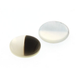 Perlmutt schwarz wei cabochon  9,5 mm
