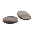 Perlmutt schwarz oval gemugelt 16,8 x 13 mm