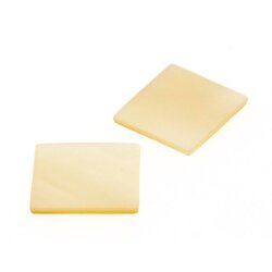 Perlmutt weiß baguette Platte 14,3 x 10,6 mm