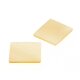 Perlmutt weiß baguette Platte 14,3 x 10,6 mm