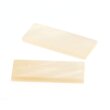 Perlmutt weiß stäbchen Platte 16 x 4 mm