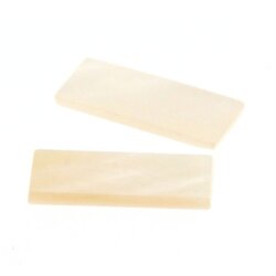 Perlmutt weiß stäbchen Platte 17,2 x 5,5 mm