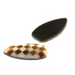 Perlmutt mit Inlay fantasie 15,9 x 7,8 mm